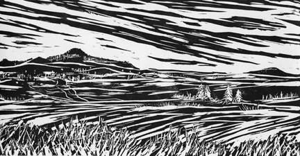 Lookout Mountain Block Print